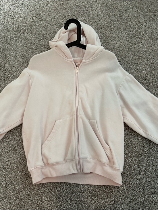 SKIMS Tops - SKIMS zip up hoodie pale pink
